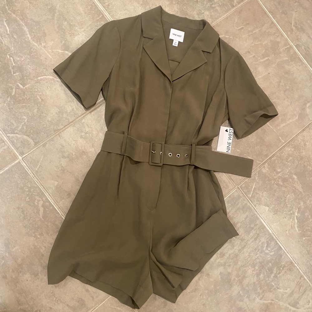 Olive green romper